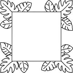 Obraz premium Tropical Leaf Nature Background