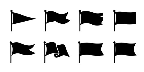Fototapeta premium Flag icon set. Flags vector set