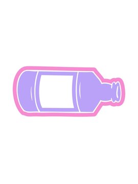 jiggle motion animation of cartoon of an old glass bottle icon