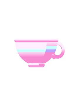 starburst effect animation of coffee cup illustration icon