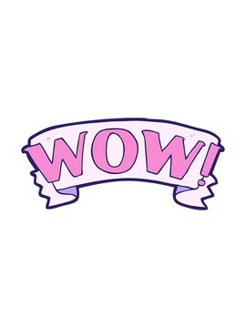 pixelize effect animation of wow symbol
