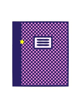 twinkling stars effect animation of comic book style cartoon of a journal book