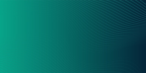 Abstract smooth green and dark with wavy lines black and green background. Simple digital technology lines © Nurul