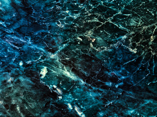 Dark blue and green marble texture abstract background with natural stone patterns