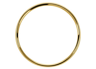 Gold bangle bracelet jewelry accessories isolated on a transparent background