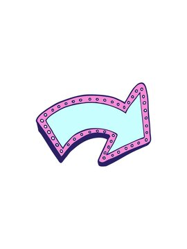 splitting effect animation of arrow banner design