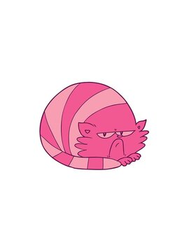 pressure popping animation of cartoon grumpy cat