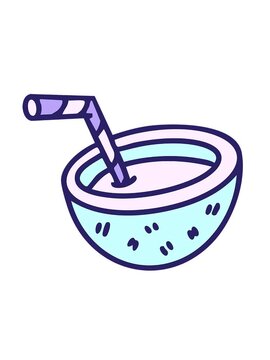 spinning motion animation of brazilian cocoloco brazilian cocktail drawing