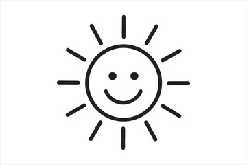 Happy sun illustration