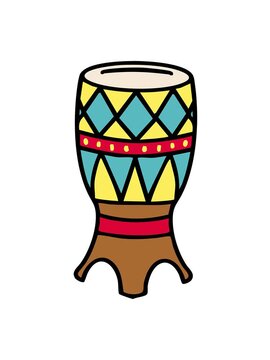 jiggle motion animation of traditional brazilian surdo carnival drum