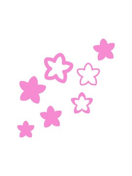 splitting motion animation of multiple flowers form a japnese floral pattern design
