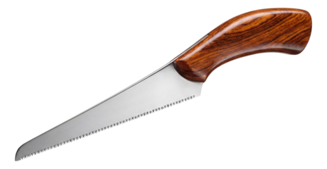 Precision saw with a thin blade for detailed joinery in fine furniture crafting.