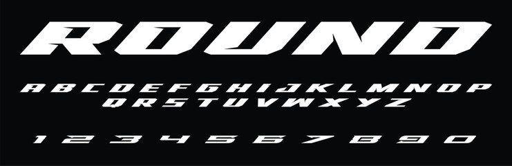 Racing Speed Alphabet Font Vector Bold Sport Typography Letters Download it in high resolution format and print in any size	