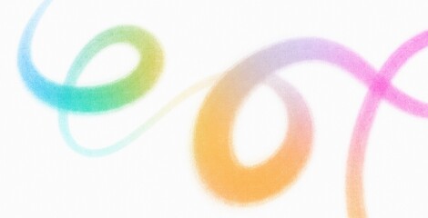 White abstract pastel line art textured crayon brush stroke doodle swirl background illustration