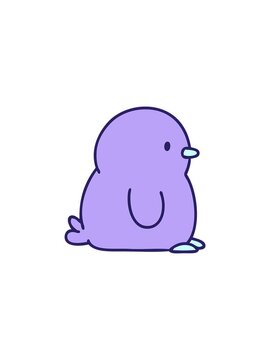 flashy sales animation of cute little penguin