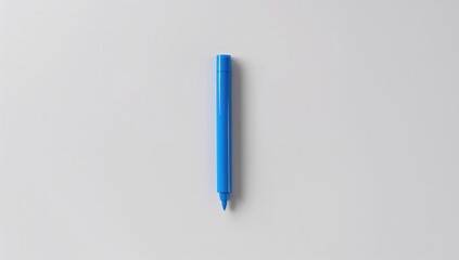 Whiteboard with blue marker as a writing tool on a gray surface, suitable for layout backgrounds