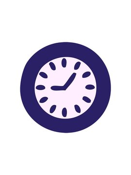 starburst effect animation of cute cartoon of a wall clock