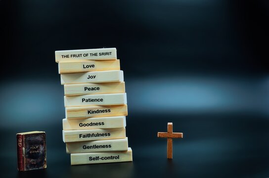 The Fruit of The Spirit Wooden Cross