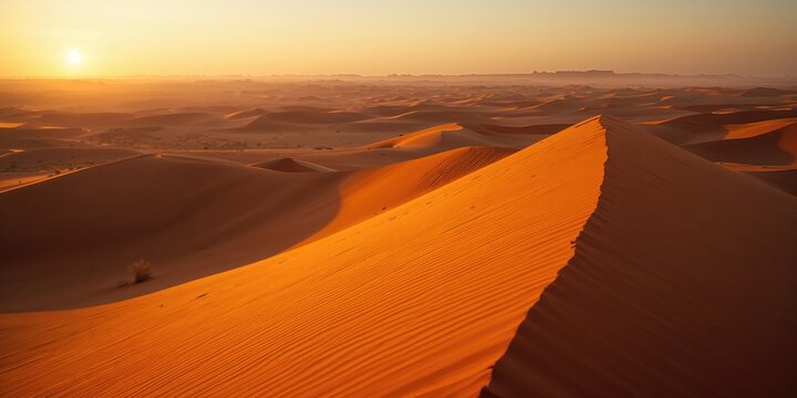 Sand dunes in the great desert, landscape preservation challenges