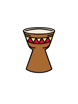 jumping motion animation of traditional brazilian drum carnival instrument