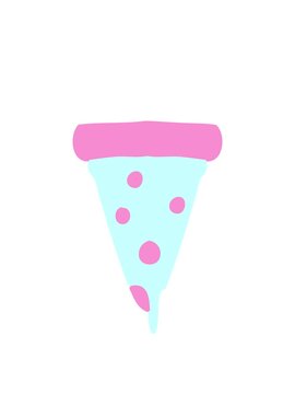 rise and float animation of melting pizza