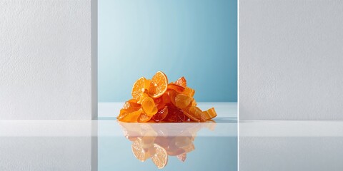Homemade candied orange peel, food processing techniques for candy making