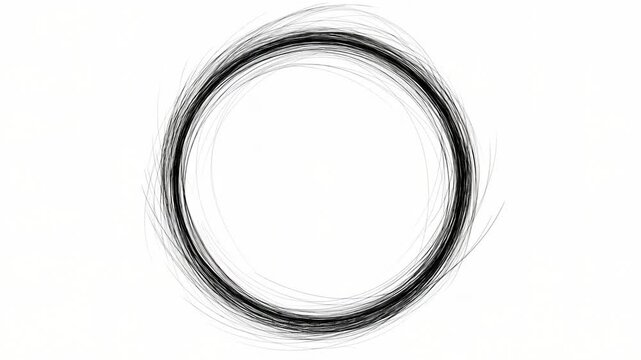 Dynamic transformation of circles: evolving lines and shapes in continuous motion