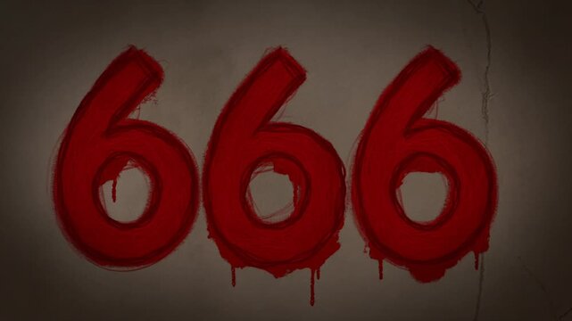 Haunting transformation: eerie red number sequence unveils unnerving symbolism