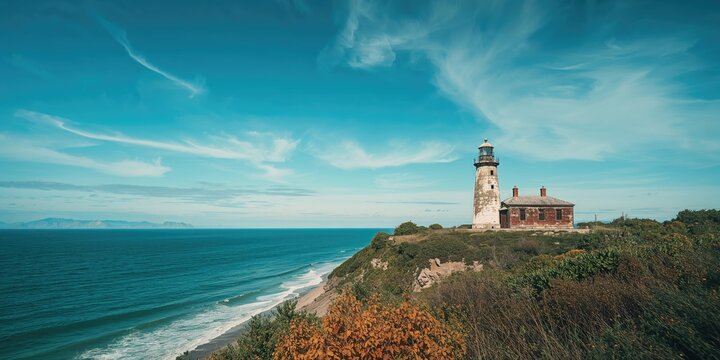 Weathered lighthouse on the Nazimov Spit highlights coastal erosion risk, emphasizing preservation efforts, Earth Day