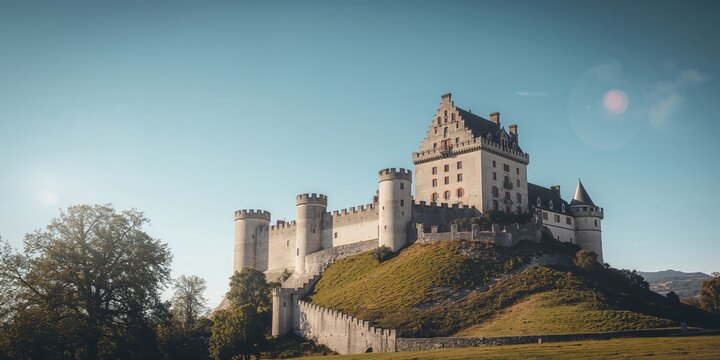 Normandy's Gisors fortress showcasing ancient stonework and defensive design, a cultural preservation site