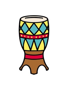 shivering motion animation of traditional brazilian surdo carnival drum