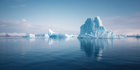 Iceberg view in Jokulsarlon glacier lagoon highlighting melting ice and climate change awareness