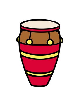 vibrating motion animation of brazilian repinique carnival drum