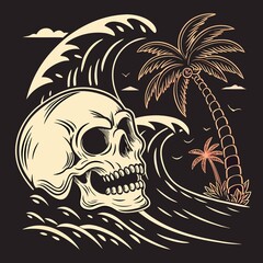 t shirt design skull