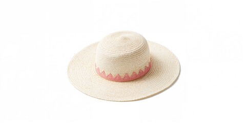 A stylish white and pink hat featuring a bow, designed for accessory use, for fashion purposes