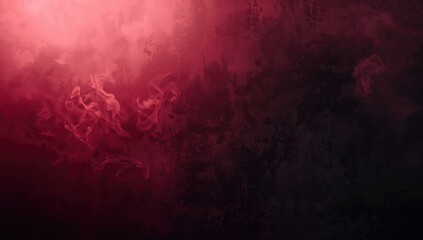Abstract red backdrop featuring black grunge texture suitable for modern art display, visual contrast