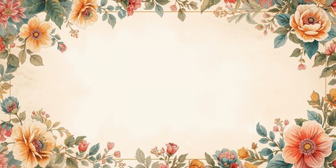 Mughal-inspired digital border pattern, designed for UI backdrop or editorial headers, World Heritage Day