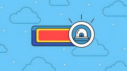 Cloud computing security and data protection icon