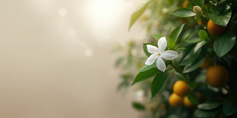 White Jasmine flower, a fragrant bloom often used in traditional ceremonies, natural beauty and aromatic properties