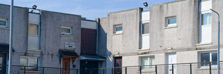 Council housing in poor area in Glasgow