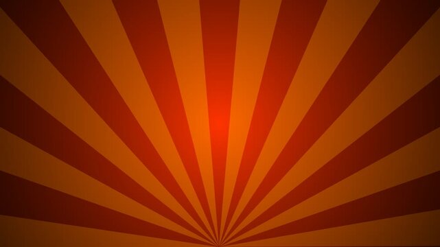 colorful sunburst motion background video in 4k. radial rising sunburst with colorful alternating pattern, striking sunburst sun light, stripe background video. 4k