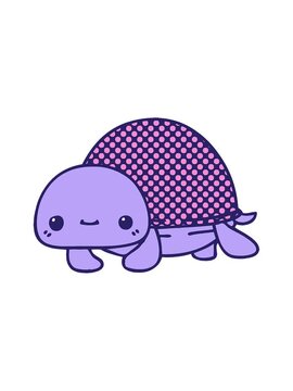 splitting motion animation of comic book style quirky cartoon turtle