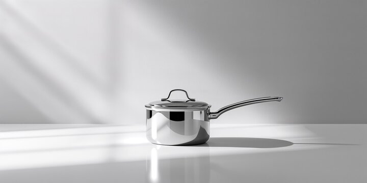 Metallic silver pan with textured surface designed for efficient heat conduction, cookware