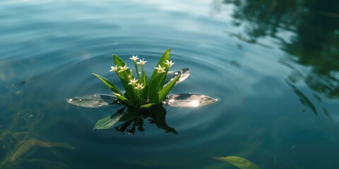C. stagnalis, a pond water starwort, contributing to aquatic ecosystem health