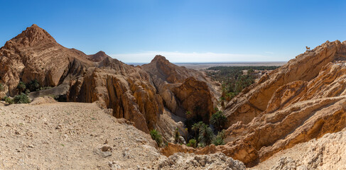 Obraz premium Chebika Oasis in Tunisia