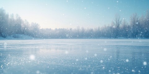 Ice-skating rink cover, sports facility protection for weather resistance in winter