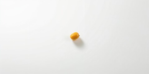 Soybeans isolated on a white backdrop for seed identification and botanical study