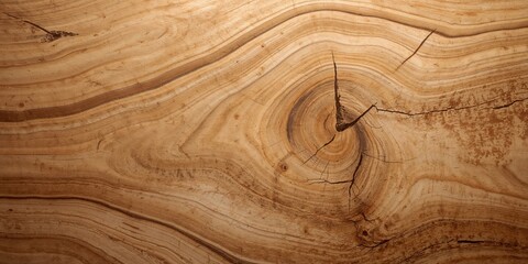Fototapeta premium Wavy oak sawn along the trunk forming a textured wooden surface, ideal for UI backdrop and design projects, Earth Day