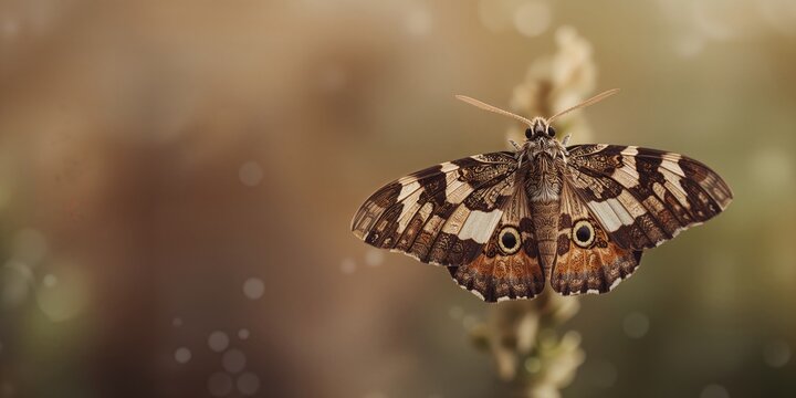 Litter moth on debris, highlighting the role of insect habitats in environmental preservation