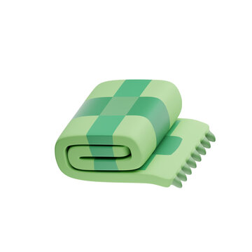 3D Folded Blanket Icon &ndash; Cozy Home Comfort